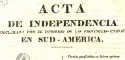 Declaración de Independencia de las Provincias Unidas, redactada en español y quechua