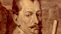 El duque Albrecht Eusebius Wenzel von Wallenstein, político y militar bohemio, en un retrato de Anton Van Dyck (Bayerische Staatsgemäldesammlungen, Munich)