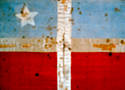 La bandera revolucionaria de Lares, bordada para la proclamación de la independencia de Puerto Rico