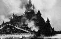 El Reichstag durante el incendio