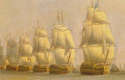 La flota británica en Finisterre, por William Anderson (National Maritime Museum, Greenwich, Gran Bretaña)