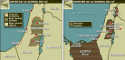 Mapas de la zona en conflicto antes y después de la Guerra de los Seis Días