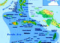Mapa de las islas Molucas