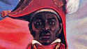Jean-Jacques Dessalines, líder revolucionario y emperador de Haití, en una pintura mural de autor anónimo en Port-au-Prince (Haití)