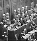 Los jerarcas nazis durante el juicio de Nuremberg