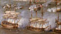 La batalla de Copenhague, por Nicholas Pocock (National Maritime Museum, Greenwich, Londres)