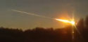 Imagen del meteorito momentos antes de alcanzar el suelo