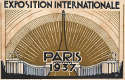 Postal de la exposición internacional de París de 1937